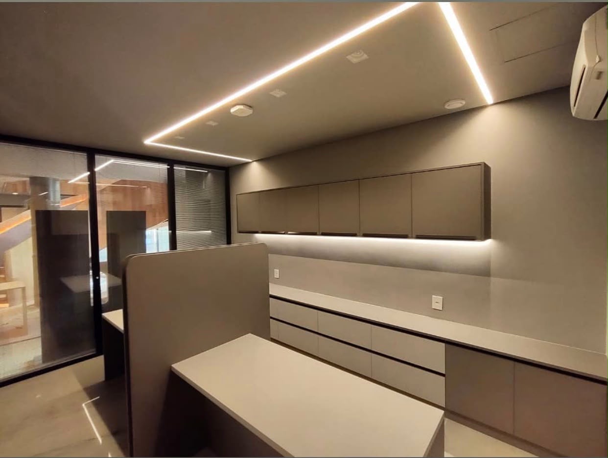 Copa Corporativa com Iluminação em LED - projeto executado pela TS Elétrica