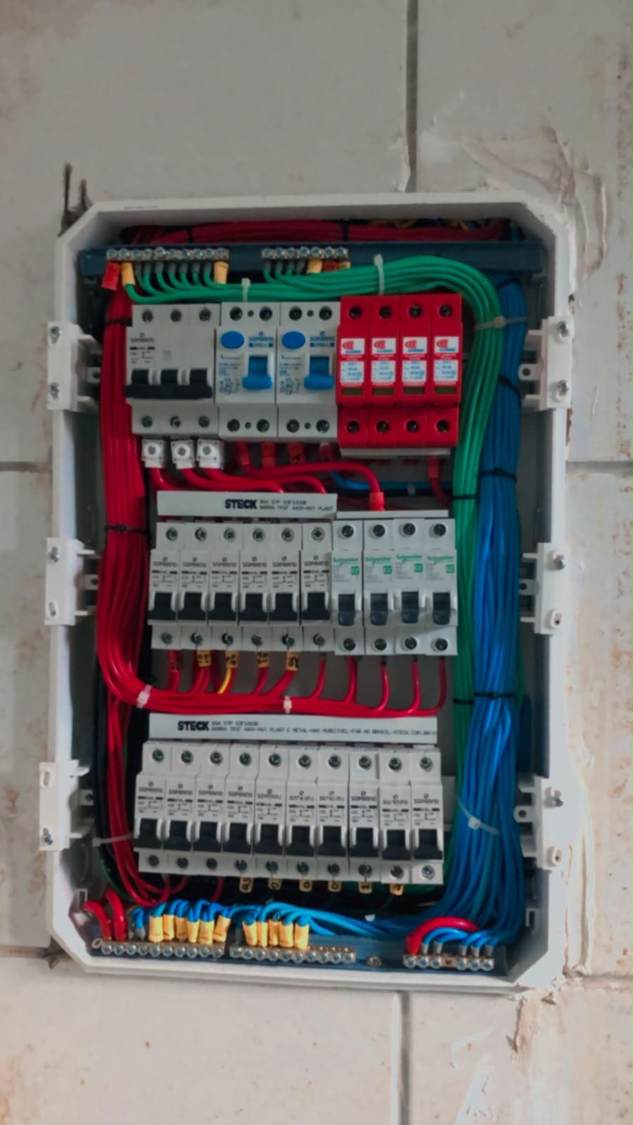 Quadro de Distribuição - projeto executado pela TS Elétrica