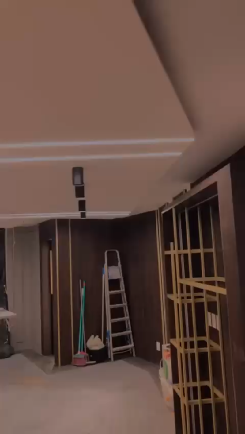 Acabamento com Iluminação Integrada - projeto executado pela TS Elétrica