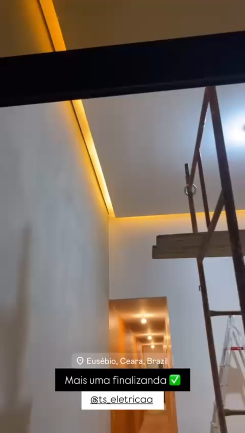 Iluminação em Sanca — Eusébio, CE - projeto executado pela TS Elétrica